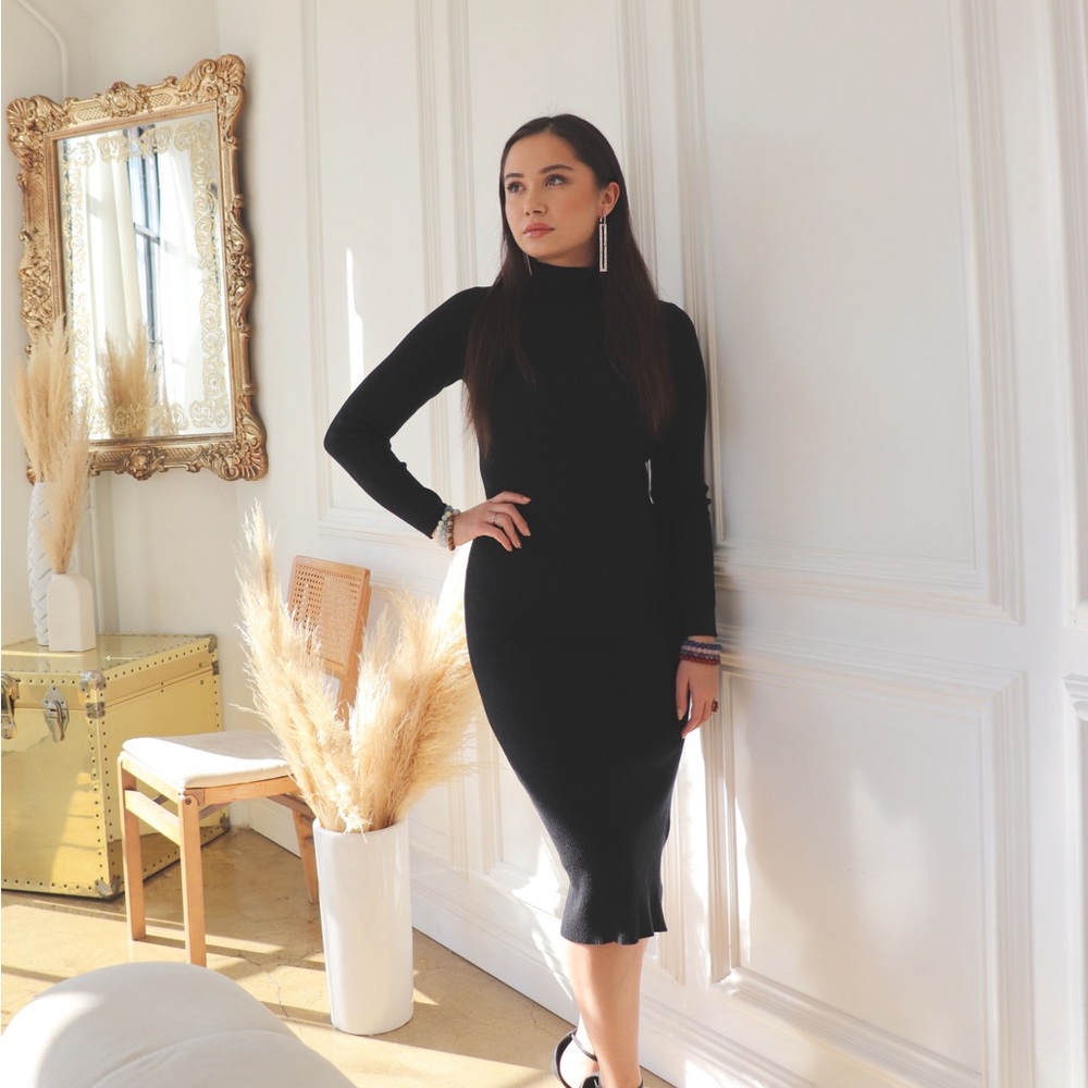 Turtle neck dress